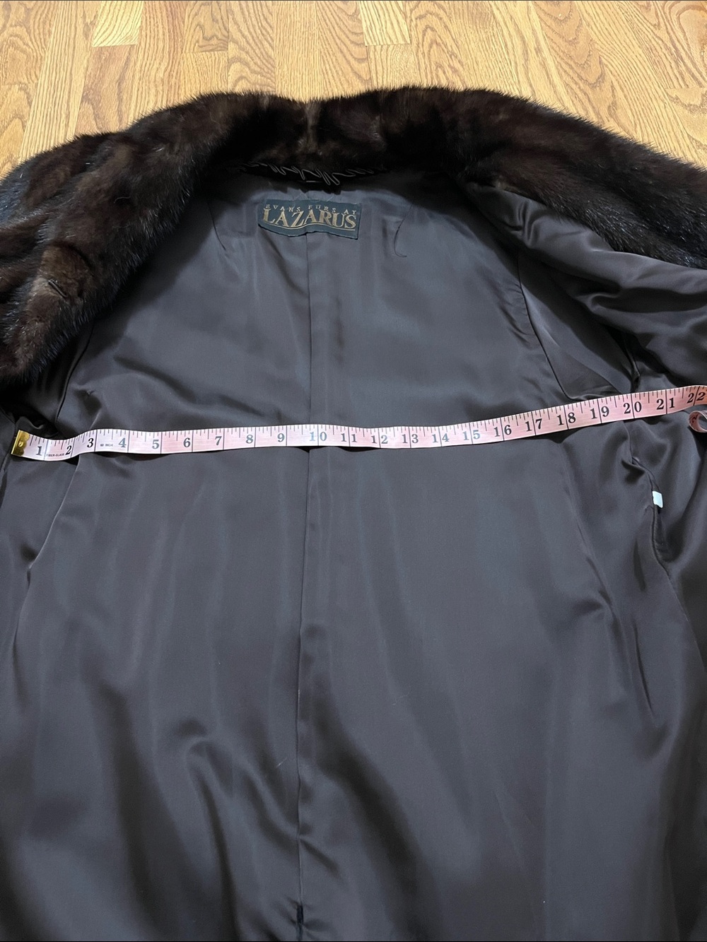 Gorgeous full length mink fur coat from Evans furs - Picture 9 of 13